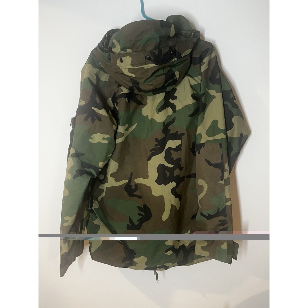 US Military ECWCS Gore-Tex Parka Large Cold Weather Jacket Woodland Camouflage - Picture 5 of 7